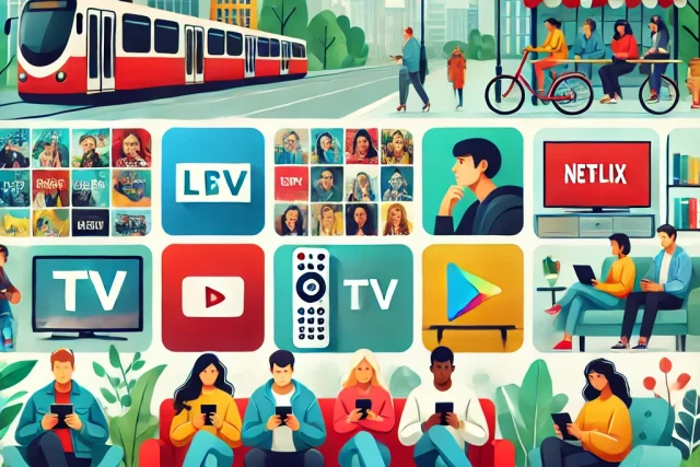Celular exibindo aplicativos oficiais de emissoras para assistir TV grátis